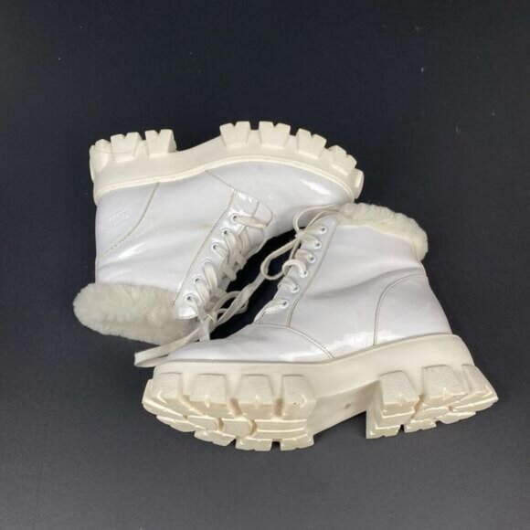 Women's brooke boot Cloud Nine with sheepskin in white size 8 style CNS 174 - Picture 13 of 15